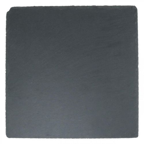 Artikel Schieferplatte quadratisch, Dekotablett Naturstein 25×25cm 2St