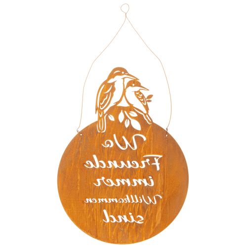Schild mit Spruch Metallschild Dekoschild Edelrost 30×40cm | Floristik24.de