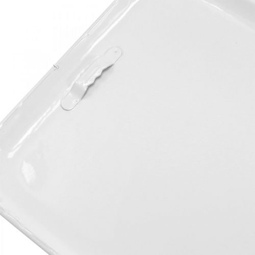 Floristik24 Deko Schild Metall Vintage Kitchen Schwarz, Weiß 18×80cm 2er-Set