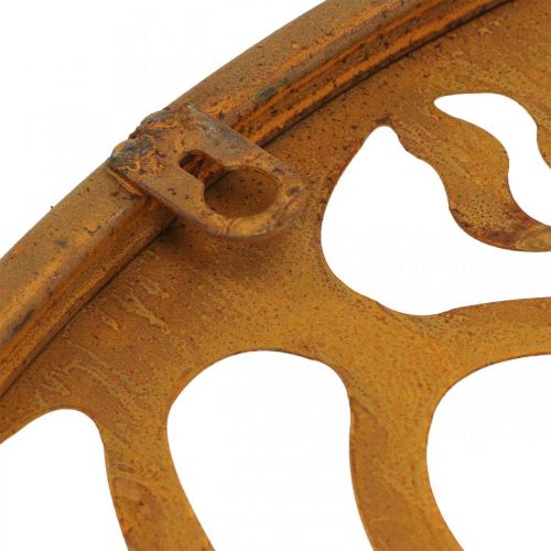 Floristik24 Deko Schild Willkommen Baum Rost Gartendeko Metall Ø50m