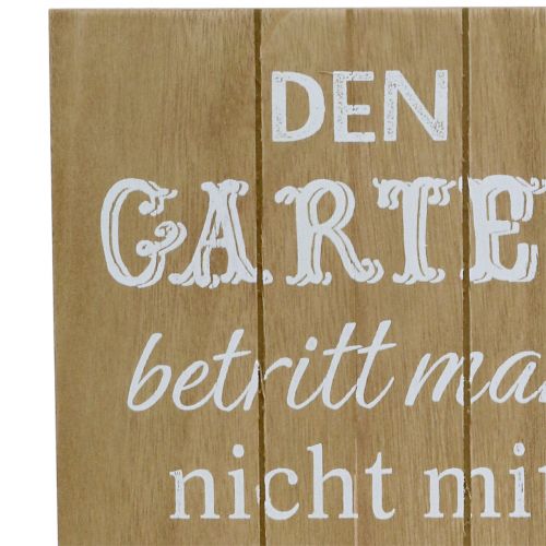 Floristik24 Holzschild zum Aufhängen „Garten“ 20cm x 30cm 2St