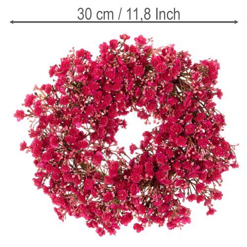 Blumenkranz Schleierkraut künstlich Dekoration 30cm | Floristik24.de