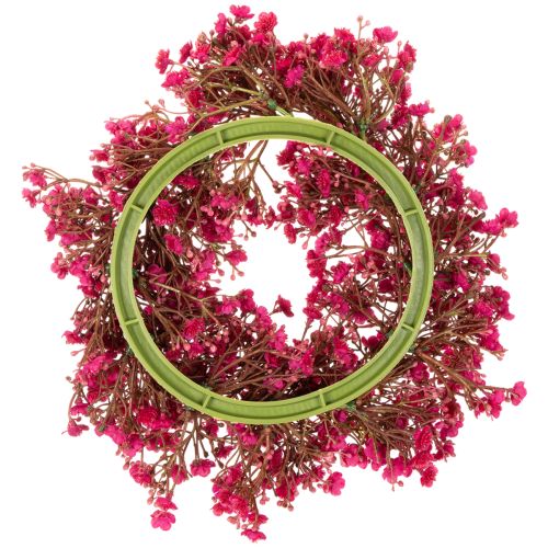 Blumenkranz Schleierkraut künstlich Dekoration 30cm | Floristik24.de