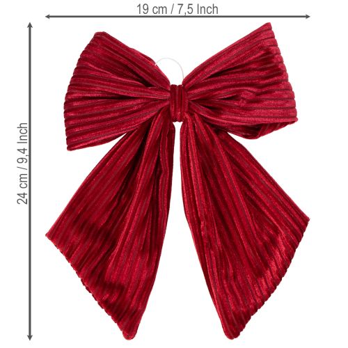 Stoffschleife Rot