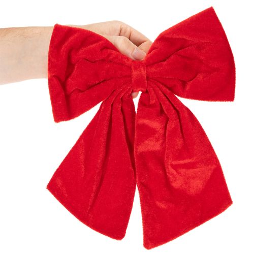 Schmuckschleife Rot als Weihnachtsdeko 28cm 3St | Floristik24.de