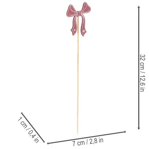 Deko Schleife Blumenstecker 32cm 12St | Floristik24.de