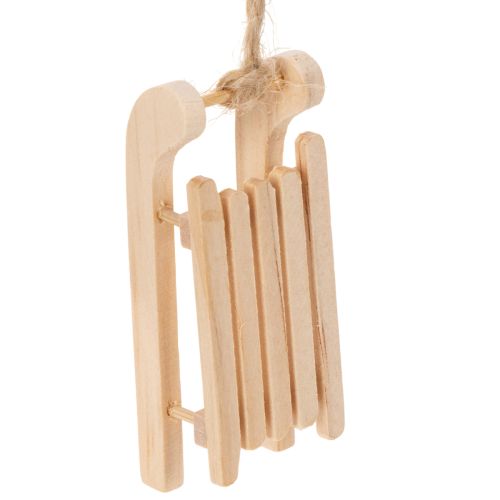Deko Schlitten zum Aufhängen für Weihnachtsbaum 6cm 6St kaufen | Floristik24.de
