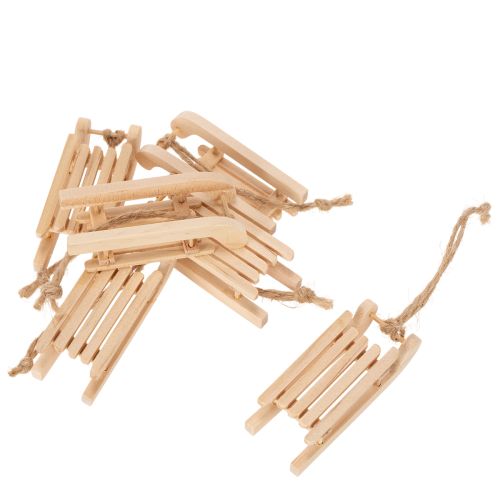 Deko Schlitten zum Aufhängen für Weihnachtsbaum 6cm 6St | Floristik24.de