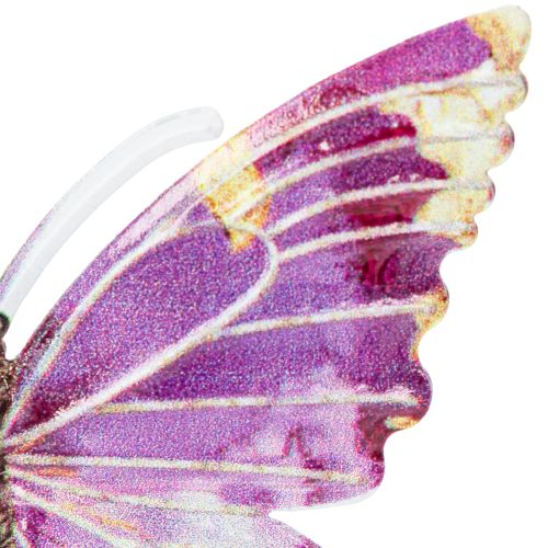 Floristik24 Schmetterling Anhänger Dekoration Wohnräume kunstvoll gestalten 8cm 5St