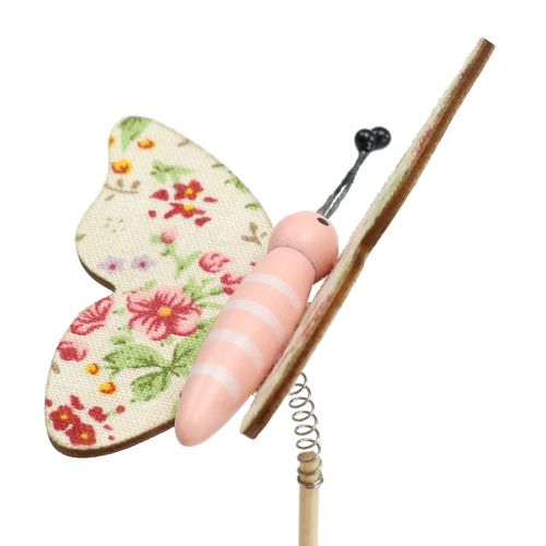 Floristik24 Schmetterling am Holzstab 5,5cm - 7cm 18 St