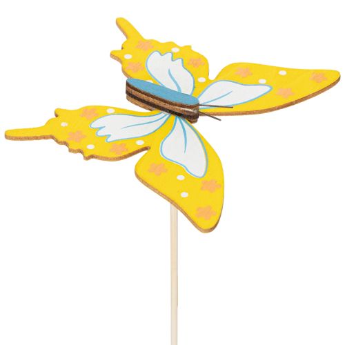 Artikel Blumenstecker Bastelbedarf Schmetterlingsmotiv zur Verschönerung von Geschenkverpackungen 28,5cm 12St