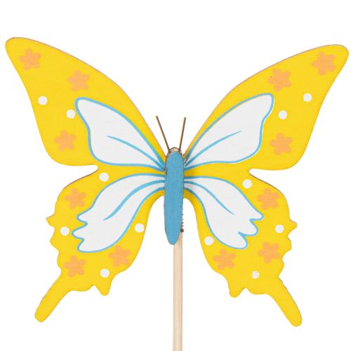Artikel Blumenstecker Bastelbedarf Schmetterlingsmotiv zur Verschönerung von Geschenkverpackungen 28,5cm 12St