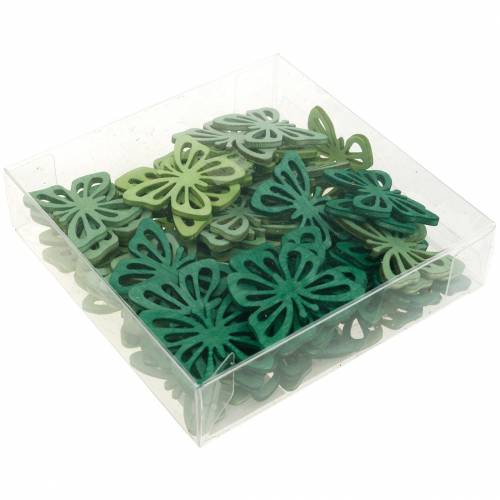 Floristik24 Streudeko Schmetterlinge, Frühling, Schmetterlinge aus Holz, Tischdeko zum Streuen 72 St