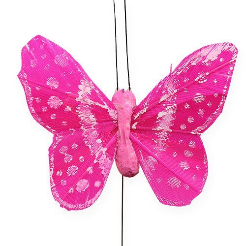 Artikel Deko Schmetterlinge am Draht 5,5cm 24St