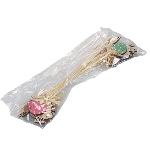 Artikel Blumenstecker Holz Deko Schnecken Bunt 8,5×8cm 12 St