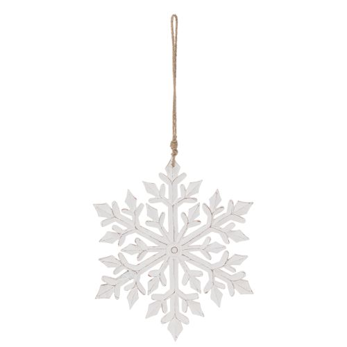 Deko Schneeflocke groß Hängedekoration 30cm | Floristik24.de