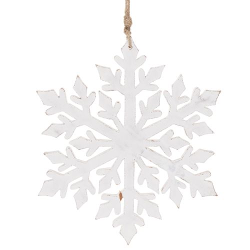 Deko Schneeflocke groß Hängedekoration 30cm | Floristik24.de