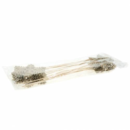 Floristik24 Dekostecker Schneeflocke Glitter Ø8/10cm 18 St