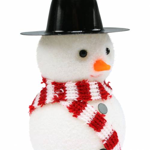Floristik24 Christbaumschmuck Schneemann mit Hut zum Hängen H8cm 12St
