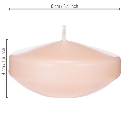 Artikel Schwimmkerze praktische Nutzung in dekorativen Teichen und Wasserbecken 8cm 8St