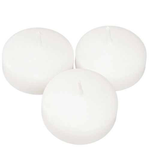 Floristik24 Schwimmkerzen Weiß 4,5cm  28 St