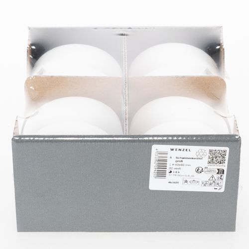 Artikel Schwimmkerze für romantische Abende oder festliche Dekoration auch im Außenbereich 8cm 8h 8St