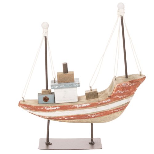 Dekoschiff Holzboot Schiffsmodell für Fensterbank 20cm | Floristik24.de