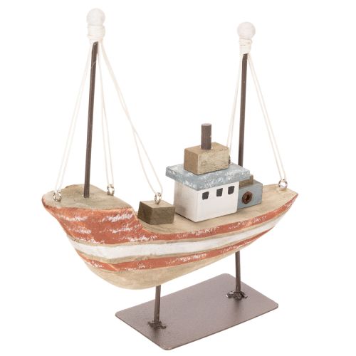 Dekoschiff Holzboot Schiffsmodell für Fensterbank 20cm | Floristik24.de