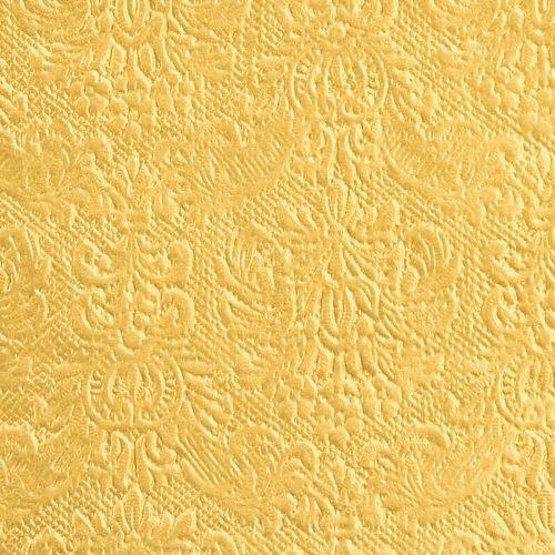 Floristik24 Servietten Gold mit Prägung Ornamente 33x33cm 15 St