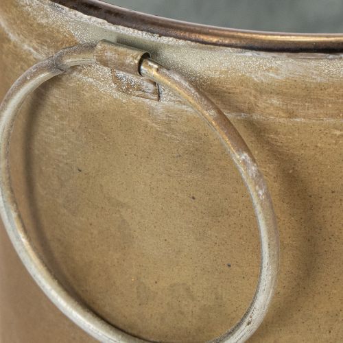 Set Übertopf Metall Wanne Vintage Retro L22,5cm/27cm/31cm | Floristik24.de