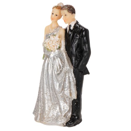 Silberhochzeitspaar 10cm | Floristik24.de