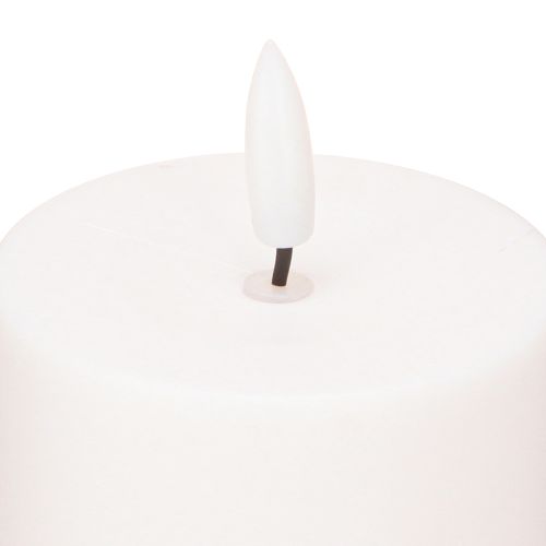 Floristik24 Solar LED Kerze Solarkerze Weiß Warmweiß Ø7cm H15cm