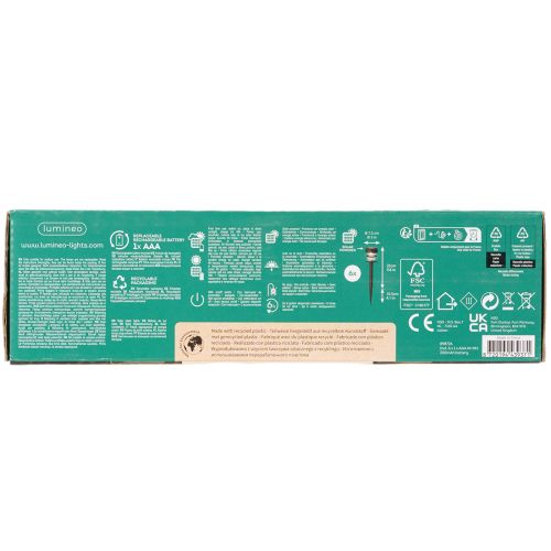 Gartenleuchte Solar Erdspieß Außenlampe für Gartenweg 35cm 6St | Floristik24.de