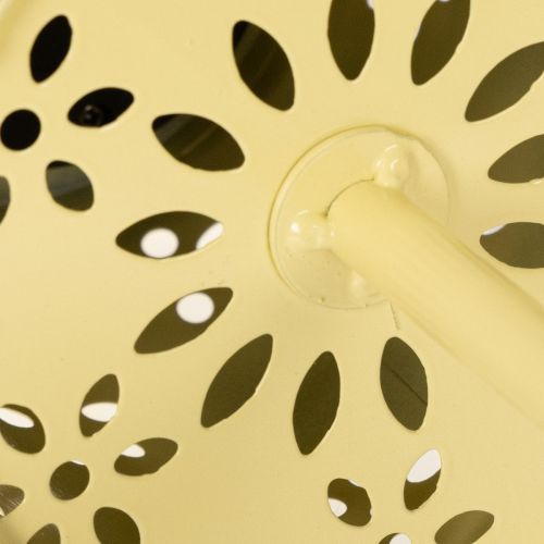 Artikel Solar Tischlampe mit filigranem Blütenmuster für den Balkon oder die Terrasse 28cm