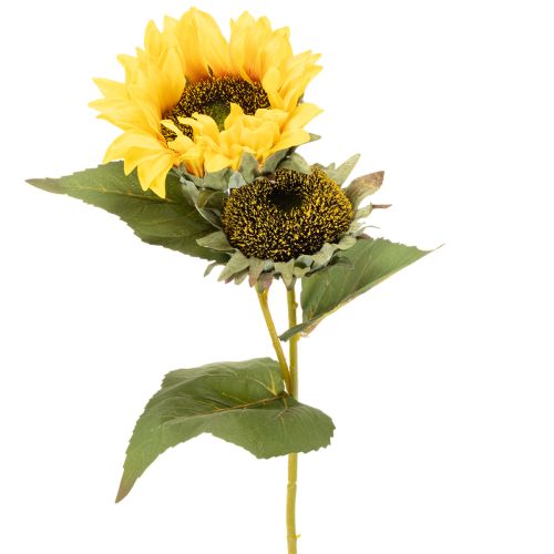 Artikel Sonnenblume künstlich mit realistischen Blättern und Blüten 58cm 3St