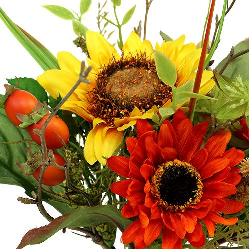 Floristik24 Sonnenblumenstrauß Gelb 24cm