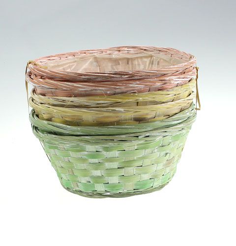 Floristik24 Spanschale rund mehrfarbig 6 St. Ø 25cm