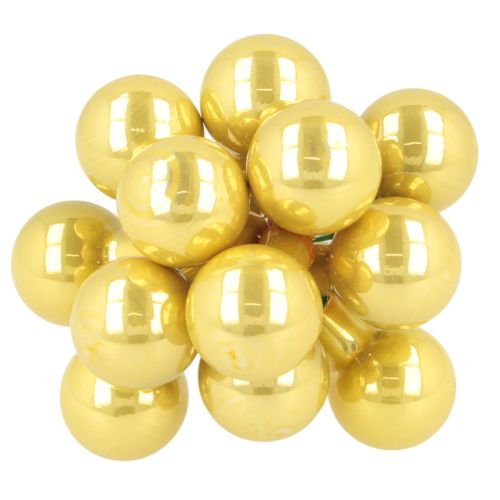 Mini Weihnachtskugeln am Draht Spiegelbeeren glänzend 20mm 140St | Floristik24.de