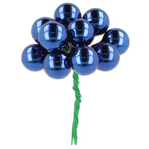 Mini Weihnachtskugeln am Draht Spiegelbeeren 20mm 140St