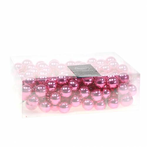 Floristik24 Weihnachtsdeko Spiegelbeeren Pink Ø2,5cm 140St