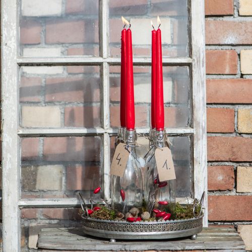 Spitzkerzen 250/23 rubin (12 St.) | Floristik24.de