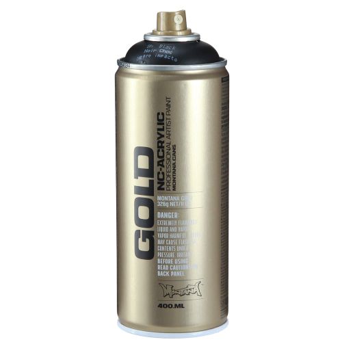 Sprühlack Schwarz Montana Gold Sprühfarben Acryl 400ml