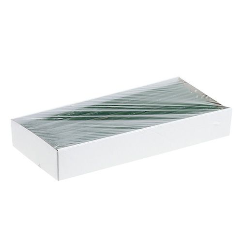 Floristik24 Stabkerze Dunkelgrün durchgefärbt 34 x 240mm 4 St