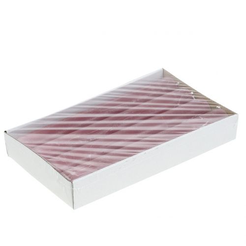 Floristik24 Stabkerzen durchgefärbt Altrosa 34mm x 300mm 4 St