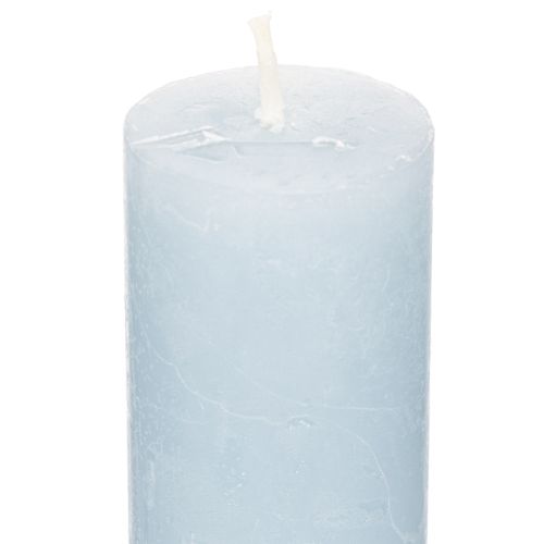 Stabkerze blau für Kerzenständer und Tischdekoration 34x240mm 4St | Floristik24.de