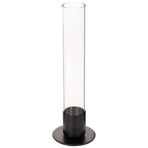 Stabkerzenhalter mit Glaszylinder Schlicht und zeitlos 31cm kaufen | Floristik24.de