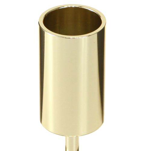 Stabkerzenhalter Gold Metall Kerzenhalter modern 21,5cm 4 St | Floristik24.de