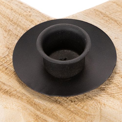 Holzstern Kerzenständer