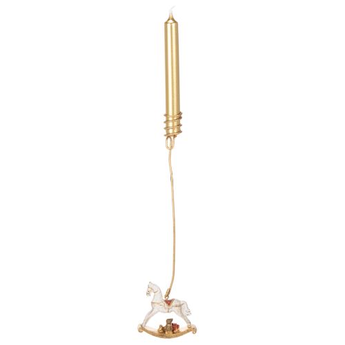 Weihnachtsbaumkerzenhalter Schaukelpferd 20cm 3St | Floristik24.de