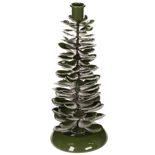 Kerzenständer Tannenbaum Grün Metall-Dekoration 28cm kaufen | Floristik24.de